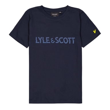 Lyle & Scott Childrens/Kids Logo Cotton T-Shirt (Dark Navy)