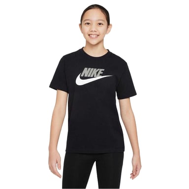 Nike Childrens/Kids Sportswear Logo Cotton T-Shirt (Black/Grey)