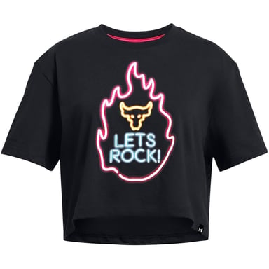 Under Armour Childrens/Kids Project Rock Flames T-Shirt (Black)