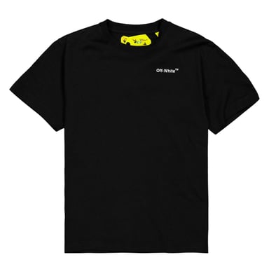 Off White Boys Industrial Cotton T-Shirt (Black)