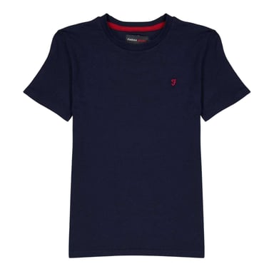 Farah Childrens/Kids Embroidered Logo T-Shirt (Navy Blue)