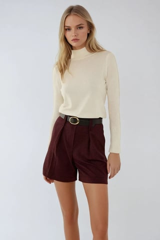 Högmidjade minishorts