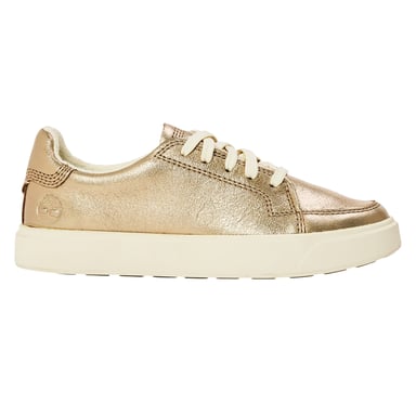 Timberland Womens/Ladies Leather Trainers (Metallic Gold)