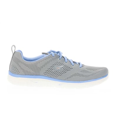 Skechers Womens/Ladies Virtue Kind Favor Mesh Flat Trainers (Grey Blue)