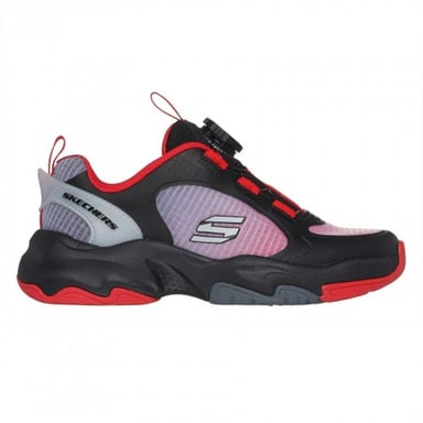 Skechers Childrens/Kids Retrotech Casual Trainers (Black/Red)