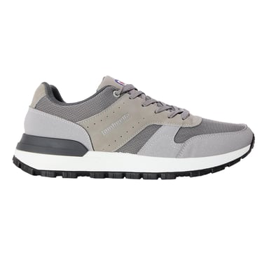 Lambretta Mens Echo 2 Sailor Mesh Low Cut Flat Trainers (Light Grey)