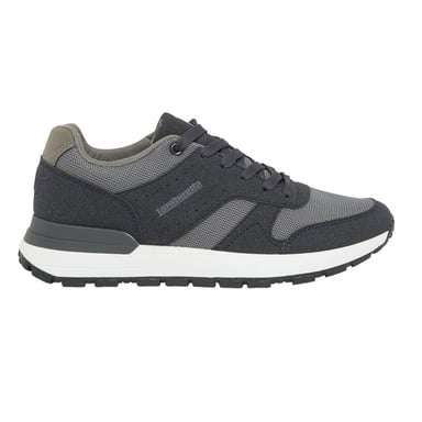 Lambretta Mens Echo 2 Sailor Mesh Low Cut Flat Trainers (Navy/Grey)