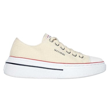 Skechers Womens/Ladies Cordova Canvas Platform Trainers (Off White)