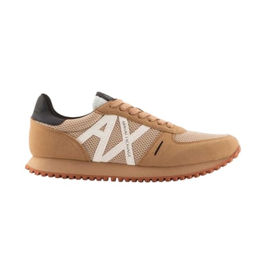 Armani Exchange Mens AX Suede Trainers (Tan)