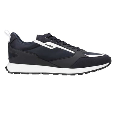 Hugo Mens Icelin Leather Trainers (Navy)