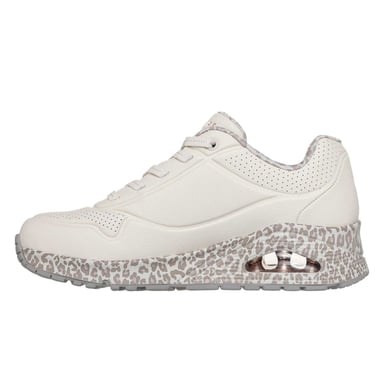 Skechers Womens/Ladies Uno Stand On Air Wedge Trainers (White)