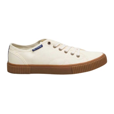 Ben Sherman Mens Canvey Canvas Trainers (Off White)