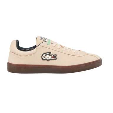 Lacoste Mens Baseshot Suede Trainers (Pink)