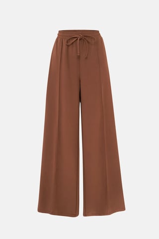 Kraftiga byxor med elastisk midja i jersey