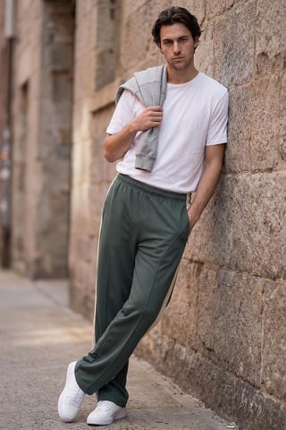 Men's Color-Blocked Palazzo Pants