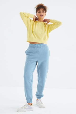 Women's High-Waist Fleece Jogger Sweatpants