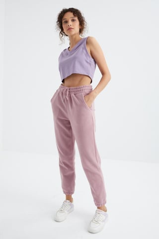 Kvinnors polyester joggerbyxor