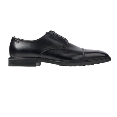 Boss Mens Leather Derby Shoes (Black)