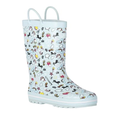 Trespass Childrens/Kids Starryton Unicorn Wellington Boots (Mint)