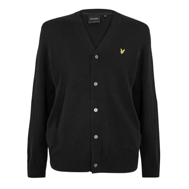 Lyle & Scott Mens V Neck Cardigan (Jet Black)