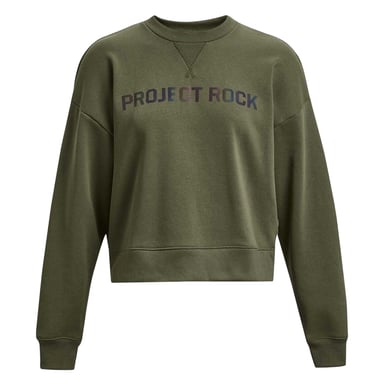 Under Armour Womens/Ladies Project Rock Back Print Sweatshirt (Green)
