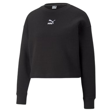 Under Armour Womens/Ladies Unstoppable Quilted Drop Shoulder Regular Long-Sleeved Jumper (Black)