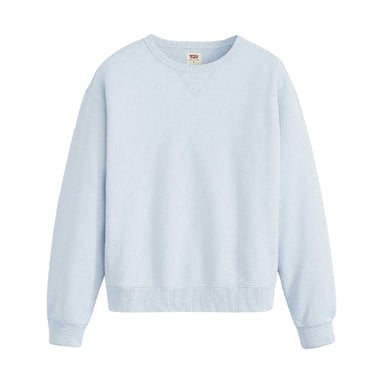 Levis Womens/Ladies Heritage Drop Shoulder Long-Sleeved Sweatshirt (Niagara Blue)