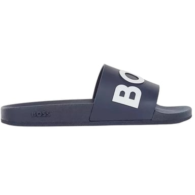 Boss Mens Logo Sliders (Dark Blue)