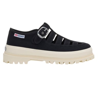 Superga Dames/Dames 3541 Alpina Gurkha Vissers Sandalen (Zwart/Off Wit)