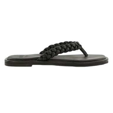Dune London Womens/Ladies Toe Post Flat Sandals (Black)