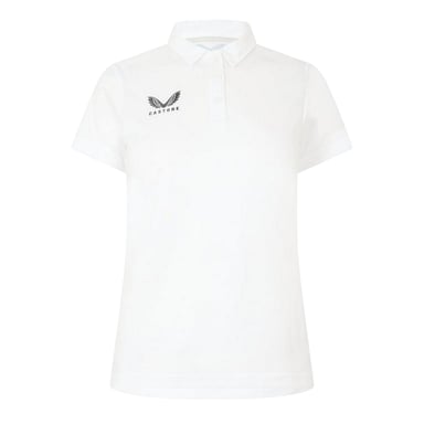 Castore Womens/Ladies Logo Travel Polo Shirt (Brilliant White)