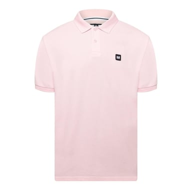 Weekend Offender Mens Barnum Short-Sleeved Polo Shirt (Pale Blush)