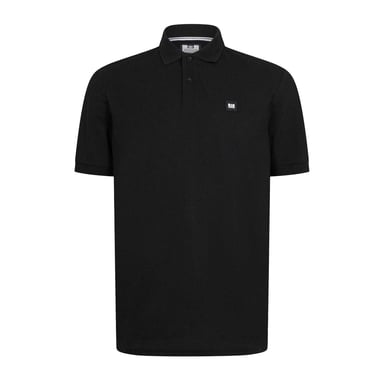 Weekend Offender Mens Barnum Short-Sleeved Polo Shirt (Black)