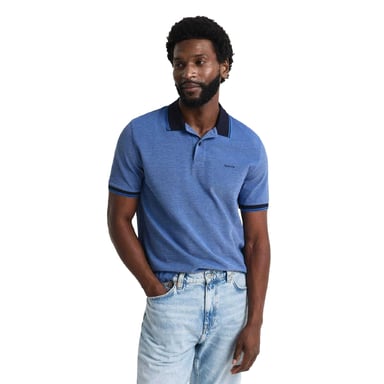 Gant Mens Cotton Polo Shirt (Blue)
