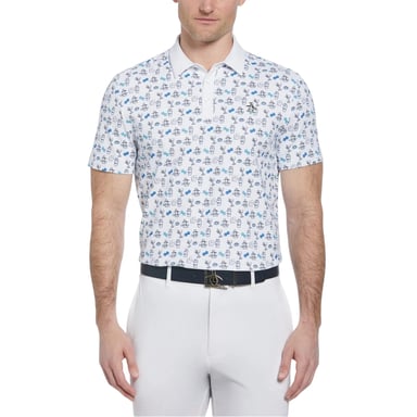 Original Penguin Mens Retro Golf Polo Shirt (Bright White)