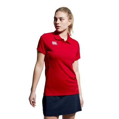 Canterbury Womens/Ladies Club Dry Regular Polo Shirt (Red)