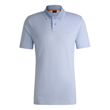 Boss Mens Peoxfordnew Short-Sleeved Polo Shirt (Blue)