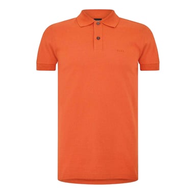 Boss Mens Firenze Cotton Polo Shirt (Dark Orange)