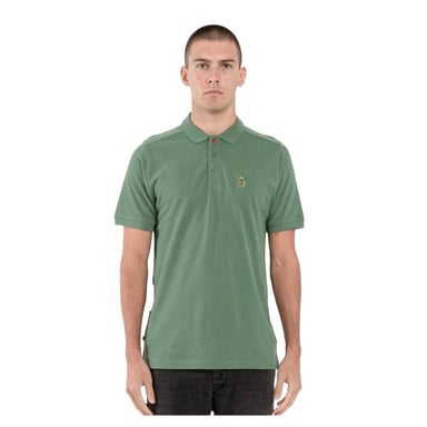 Luke 1977 Mens Robbie Embroidered Logo Regular Polo Shirt (Green)