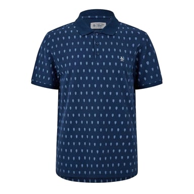 Original Penguin Mens Minimal Regular Polo Shirt (Yale Blue)