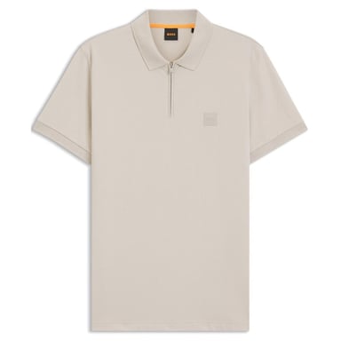 Boss Mens Regular Short-Sleeved Polo Shirt (Grey)