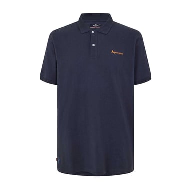 Aquascutum Mens Regular Short-Sleeved Polo Shirt (Navy)