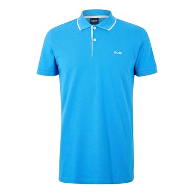 Boss Mens Firenze Short-Sleeved Polo Shirt (Pastel Blue)