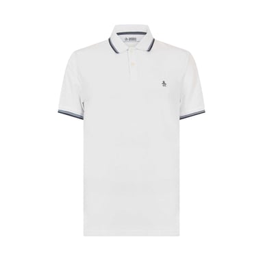 Original Penguin Mens Pique Short-Sleeved Polo Shirt (White)