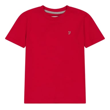 Farah Childrens/Kids Denny Crew Neck T-Shirt (Red)