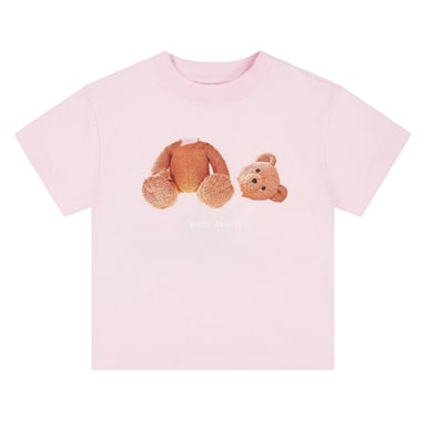 Palm Angels Childrens/Kids Bear Regular T-Shirt (Pink)