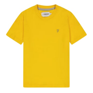 Farah Boys Spectra Embroidered Logo T-Shirt (Yellow)