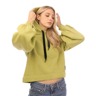 Levis Womens/Ladies Relaxed Fit Balloon Sleeve Hoodie (Moss)