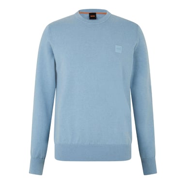Boss Mens Kanovano Crew Neck Jumper (Pastel Blue)