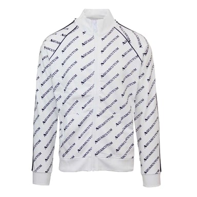 Aquascutum Mens High Collar Raglan Track Jacket (White)